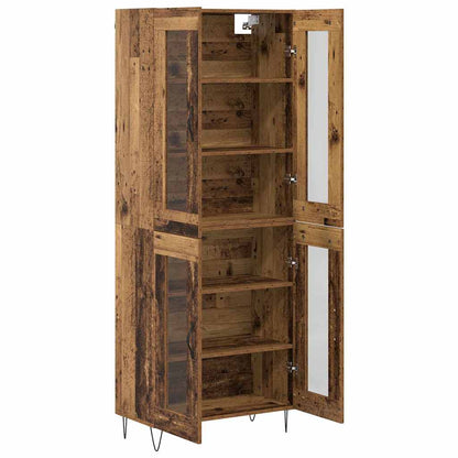 Highboard Old Wood 69.5 x 34 x 180 cm Engineered Wood