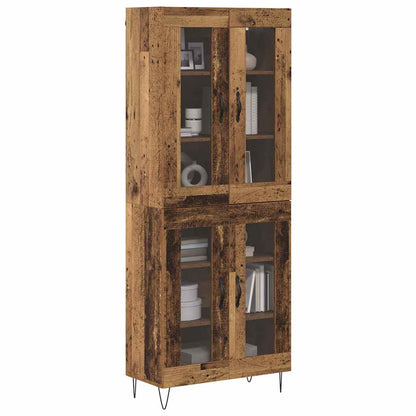Highboard Old Wood 69.5 x 34 x 180 cm Engineered Wood