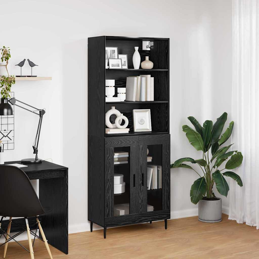 Highboard Black Oak 69.5 x 34 x 180 cm