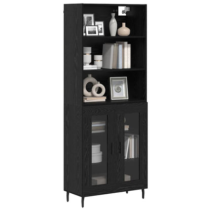 Highboard Black Oak 69.5 x 34 x 180 cm