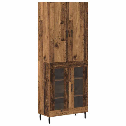 Highboard Old wood 69.5 x 34 x 180 cm Engineered wood
