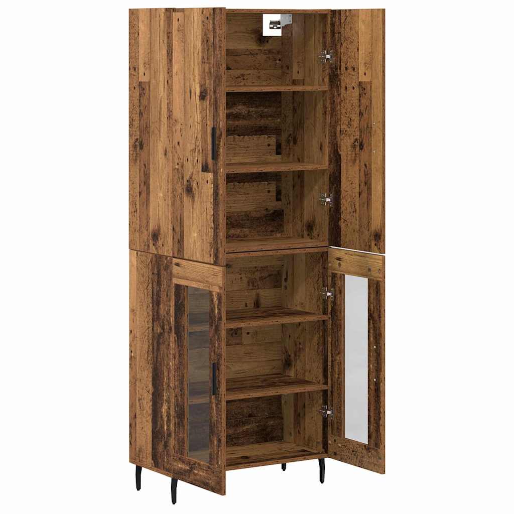 Highboard Old wood 69.5 x 34 x 180 cm Engineered wood