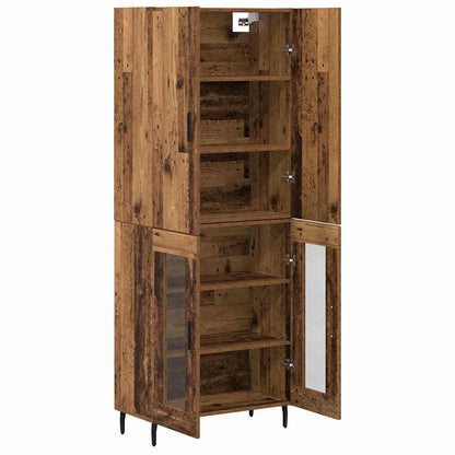 Highboard Old wood 69.5 x 34 x 180 cm Engineered wood