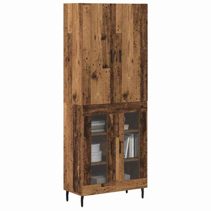 Highboard Old wood 69.5 x 34 x 180 cm Engineered wood