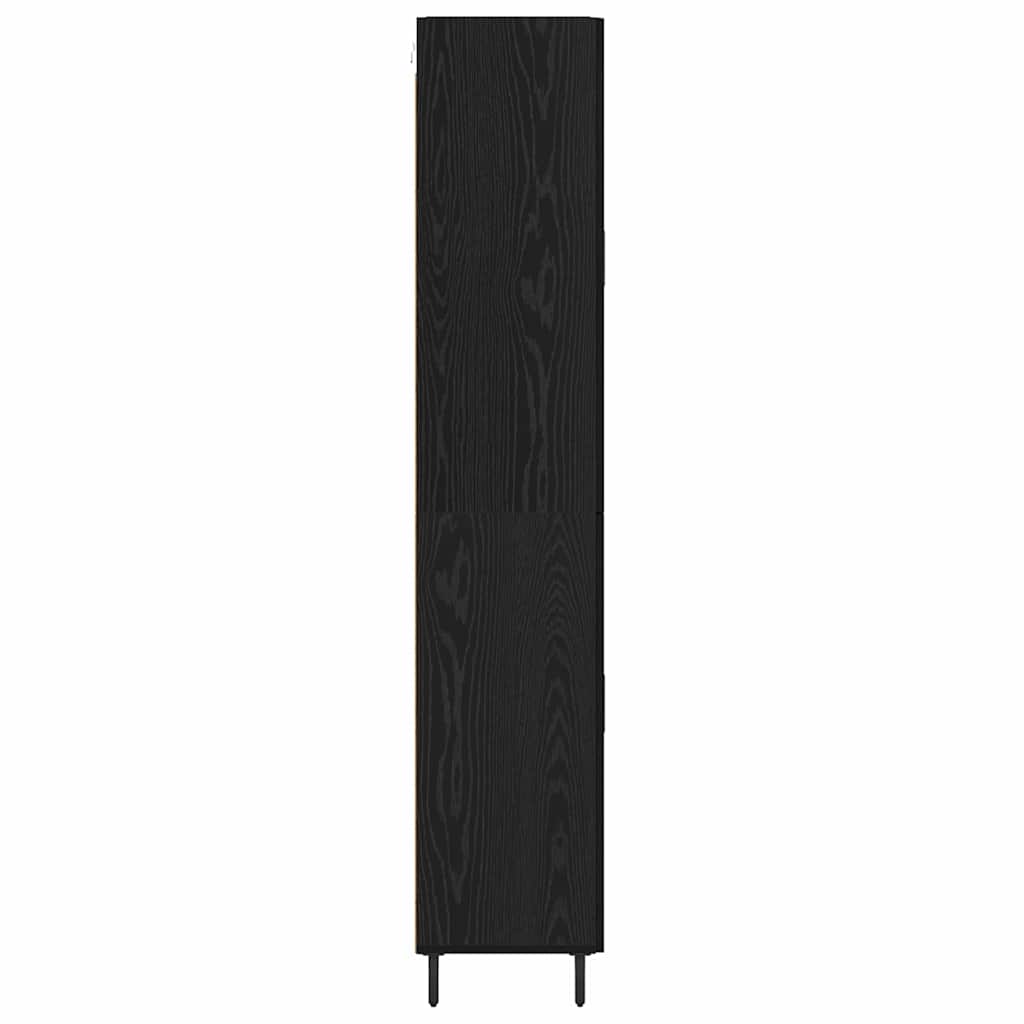 Highboard 2 pcs Artisan Oak Engineered Wood and Glass