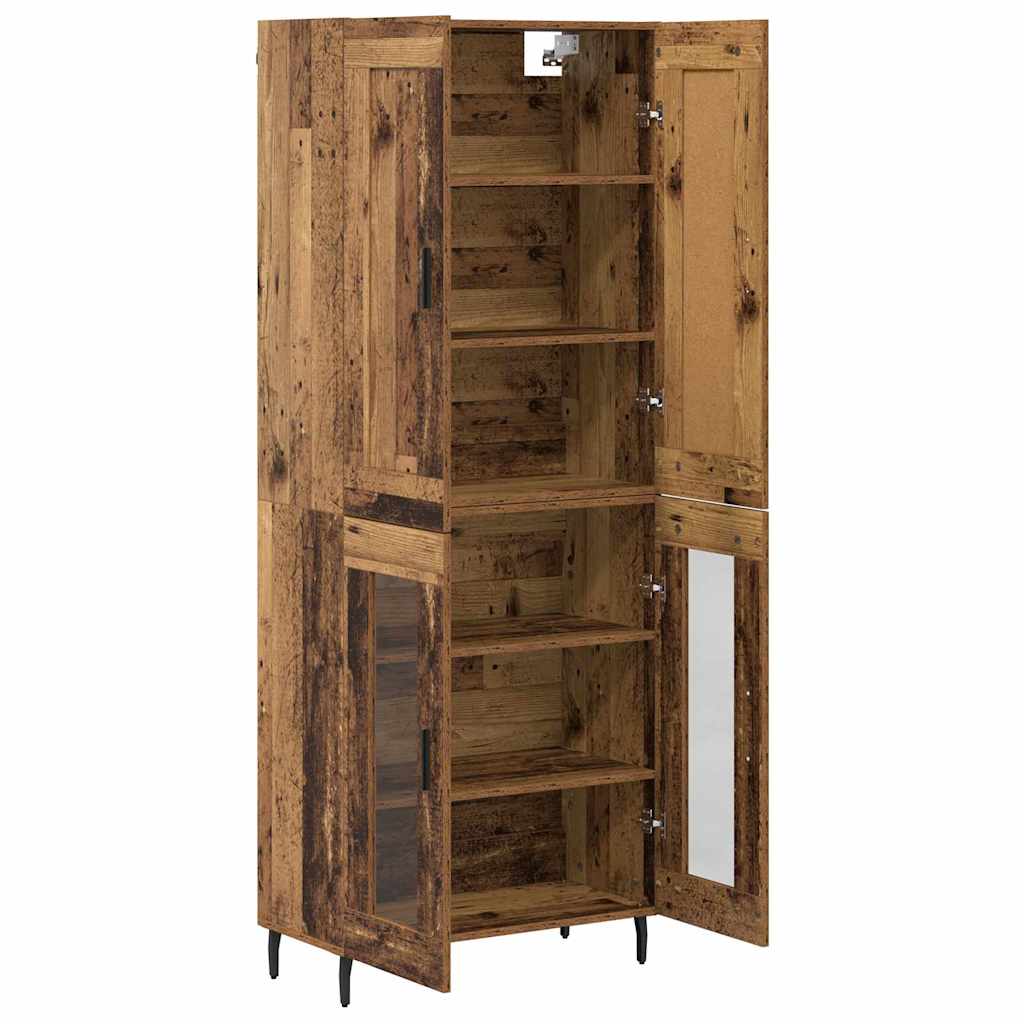 Highboard 2 pcs Old Wood Engineered Wood