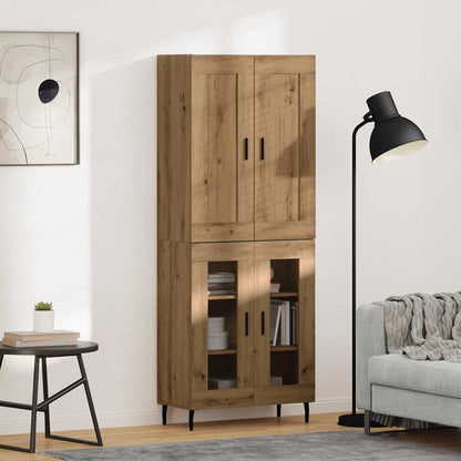 Highboard 2 pcs Artisan Oak 69.5 x 34 x 180 cm Engineered Wood