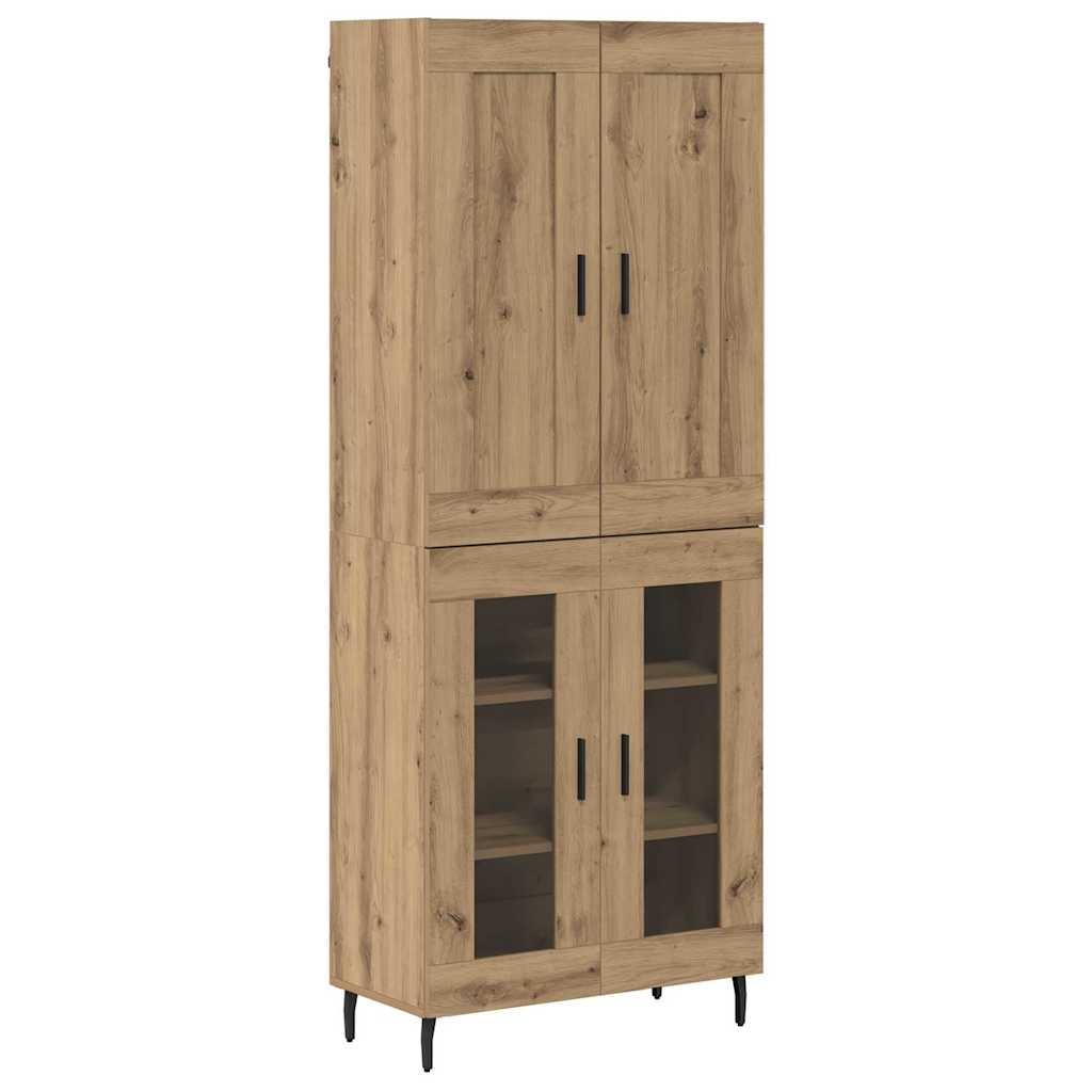 Highboard 2 pcs Artisan Oak 69.5 x 34 x 180 cm Engineered Wood
