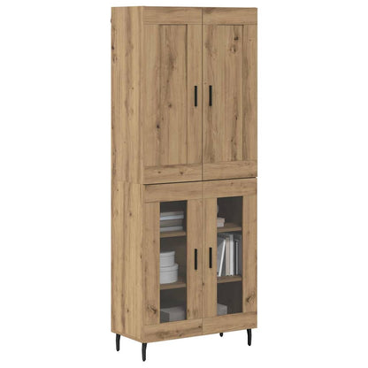 Highboard 2 pcs Artisan Oak 69.5 x 34 x 180 cm Engineered Wood