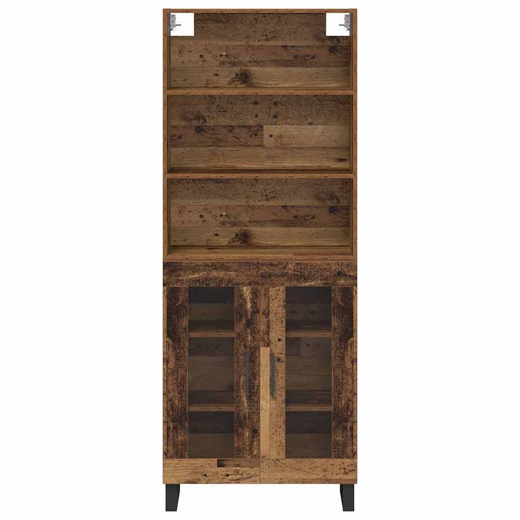 Highboard 2 pcs Old Wood Engineered Wood