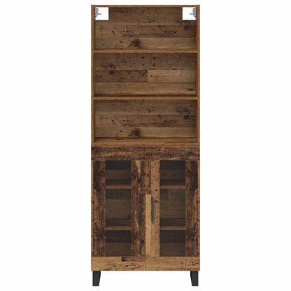 Highboard 2 pcs Old Wood Engineered Wood