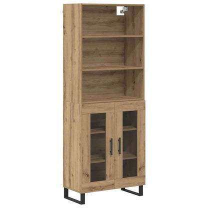 Highboard 2 pcs Artisan Oak Engineered Wood