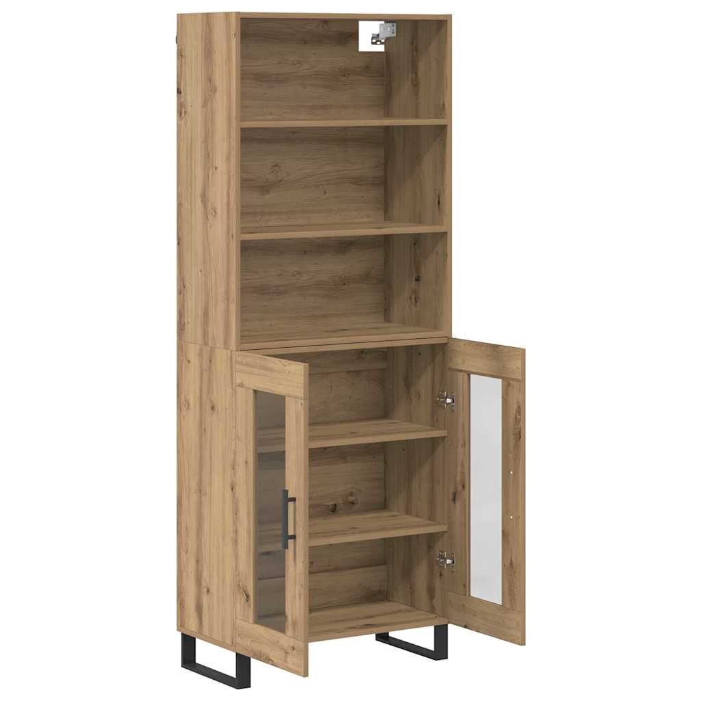 Highboard 2 pcs Artisan Oak Engineered Wood