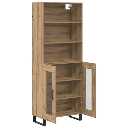 Highboard 2 pcs Artisan Oak Engineered Wood