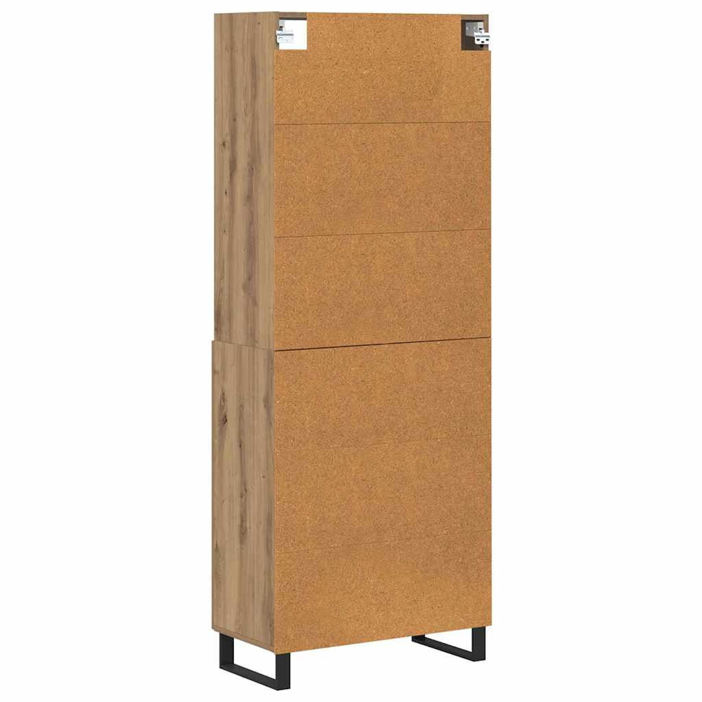 Highboard 2 pcs Artisan Oak Engineered Wood