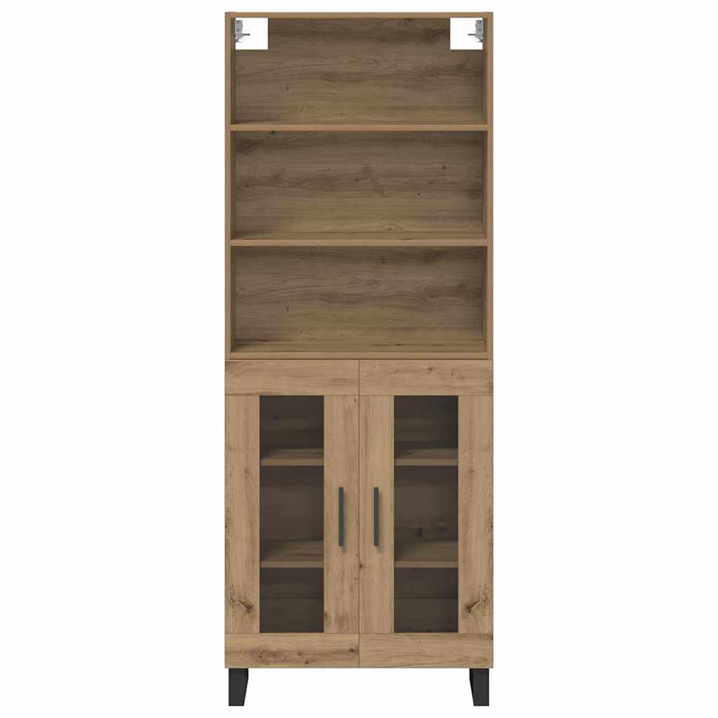 Highboard 2 pcs Artisan Oak Engineered Wood