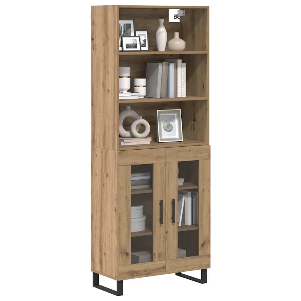 Highboard 2 pcs Artisan Oak Engineered Wood