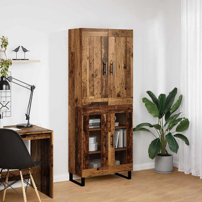 Highboard Old Wood 69.5 x 34 x 180 cm Engineered Wood