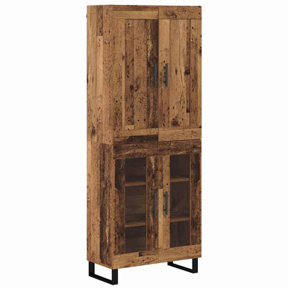 Highboard Old Wood 69.5 x 34 x 180 cm Engineered Wood