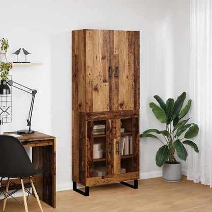 Highboard 2 pcs Old Wood 69.5 x 34 x 180 cm