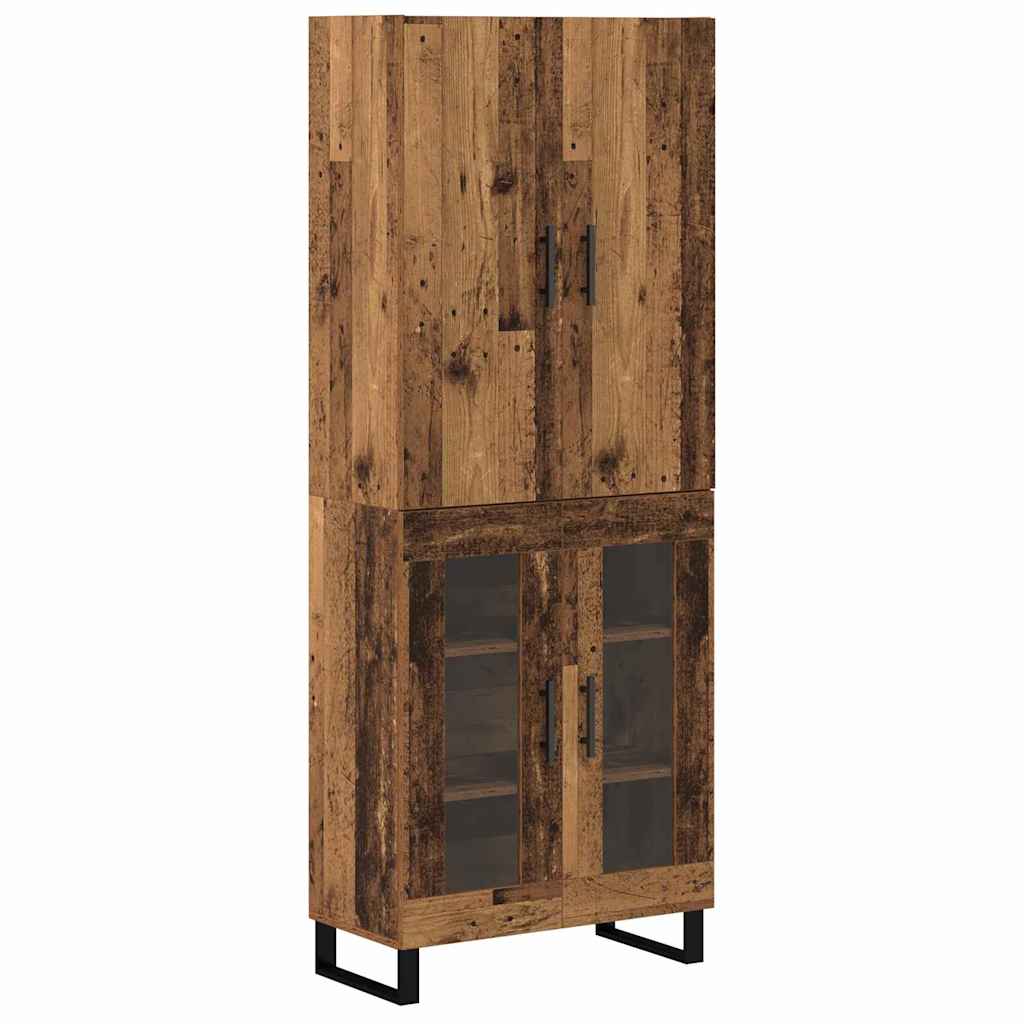 Highboard 2 pcs Old Wood 69.5 x 34 x 180 cm