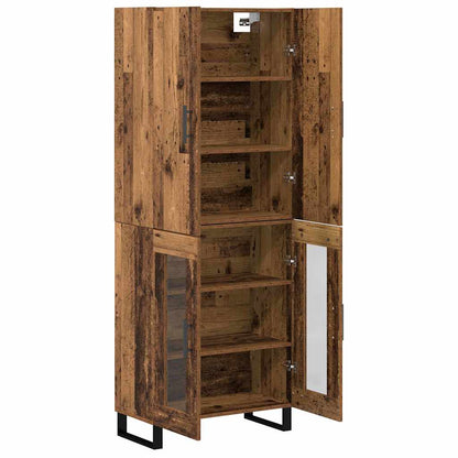 Highboard 2 pcs Old Wood 69.5 x 34 x 180 cm