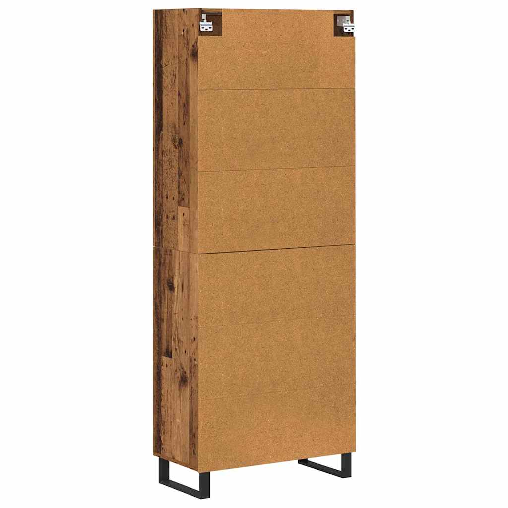 Highboard 2 pcs Old Wood 69.5 x 34 x 180 cm