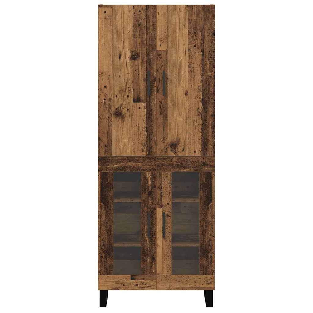 Highboard 2 pcs Old Wood 69.5 x 34 x 180 cm