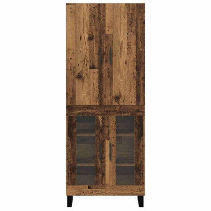 Highboard 2 pcs Old Wood 69.5 x 34 x 180 cm