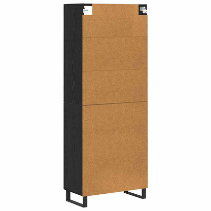 Highboard 2 pcs Black Oak 69.5 x 34 x 180 cm