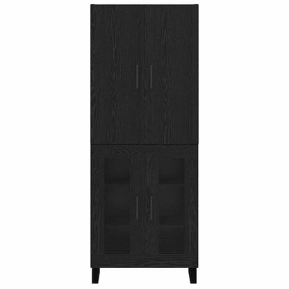 Highboard 2 pcs Black Oak 69.5 x 34 x 180 cm