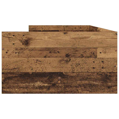 Bed Frame with Drawer Old Wood 100 x 200 cm Solid Pine Wood