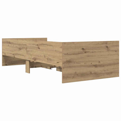 Bed Frame with Drawer Artisan Oak 90 x 190 cm Solid Pine Wood