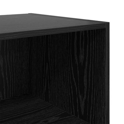 Cabinet Black Oak 50 x 41 x 185 cm Engineered Wood