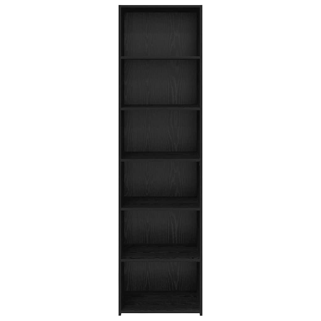 Cabinet Black Oak 50 x 41 x 185 cm Engineered Wood