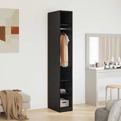 Wardrobe Black Oak 50 x 30 x 200 cm Engineered Wood