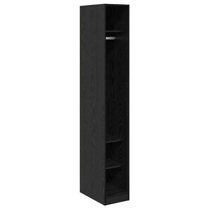 Wardrobe Black Oak 50 x 30 x 200 cm Engineered Wood