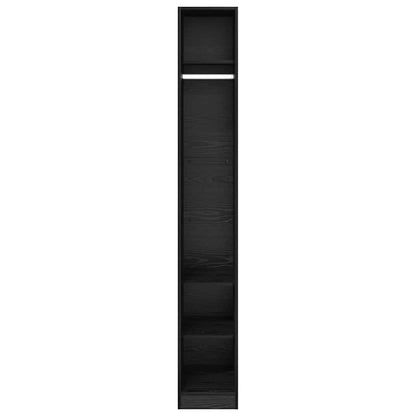 Wardrobe Black Oak 50 x 30 x 200 cm Engineered Wood