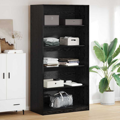 Wardrobe Black Oak 100 x 50x 200 cm Engineered Wood