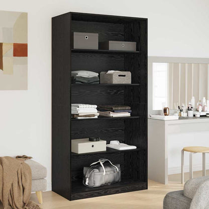 Wardrobe Black Oak 100 x 50x 200 cm Engineered Wood