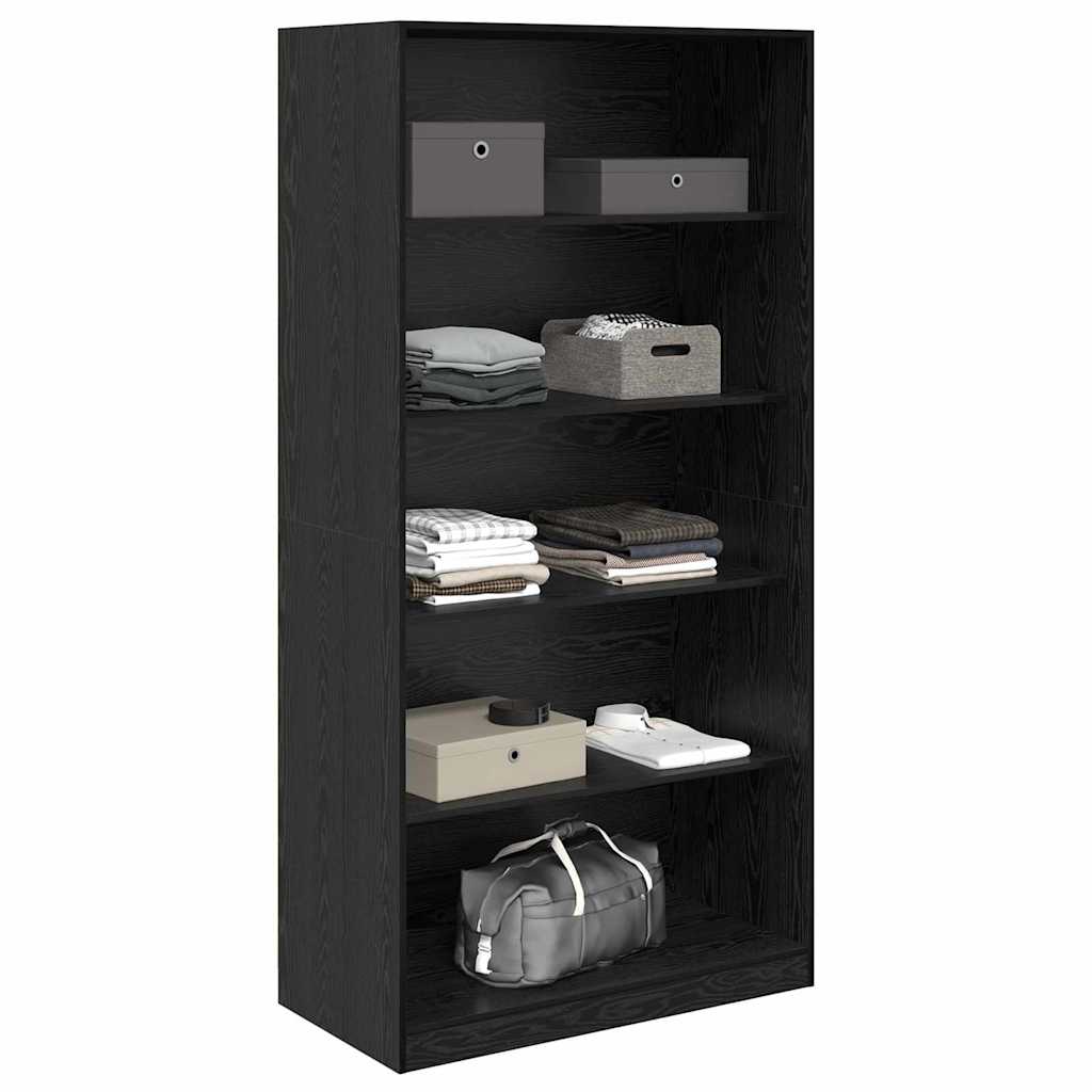 Wardrobe Black Oak 100 x 50x 200 cm Engineered Wood
