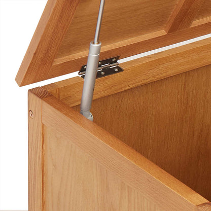 Storage Box 50 x 45 x 45 cm Engineered Wood with Oak Veneer