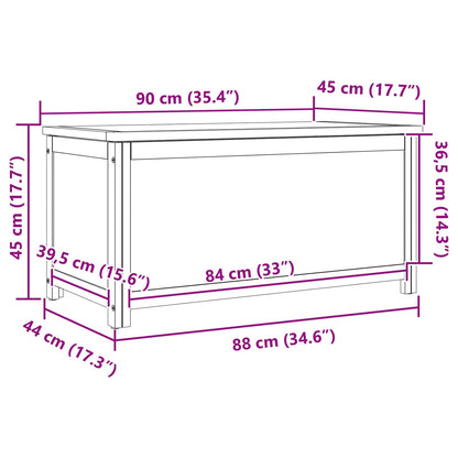 Storage Box Natural Engineered Wood