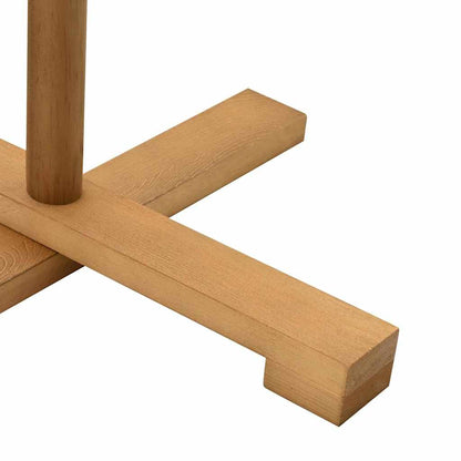 Wooden Christmas Tree with Stand Brown 210 cm Solid pine wood