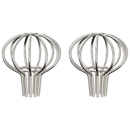 Gutter Leaf Guard 2 pcs Silver 50 mm Stainless Steel