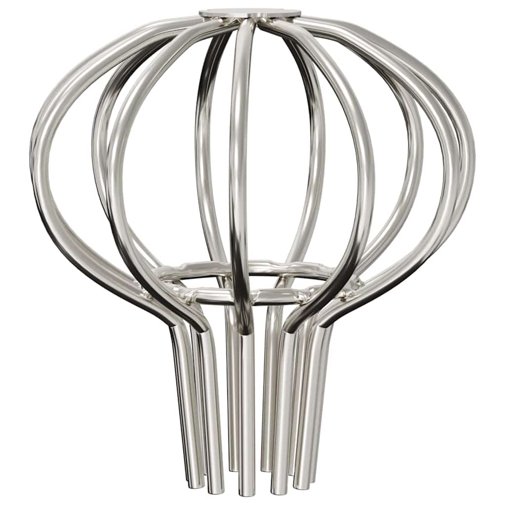 Gutter Leaf Guard 8 pcs Silver 50 mm Stainless Steel