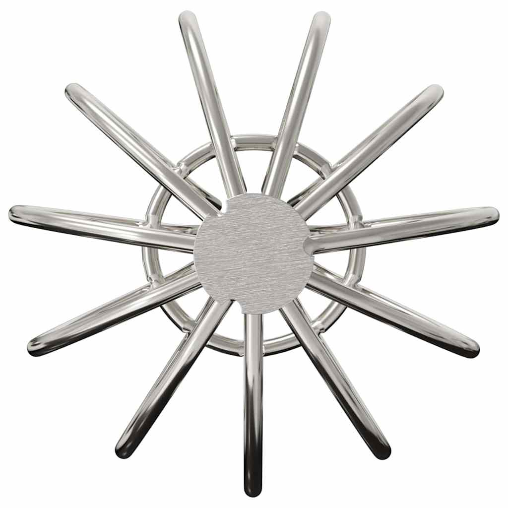 Gutter Leaf Guard 8 pcs Silver 50 mm Stainless Steel