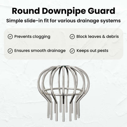 Gutter Leaf Guard 2 pcs Silver 110 mm Stainless Steel