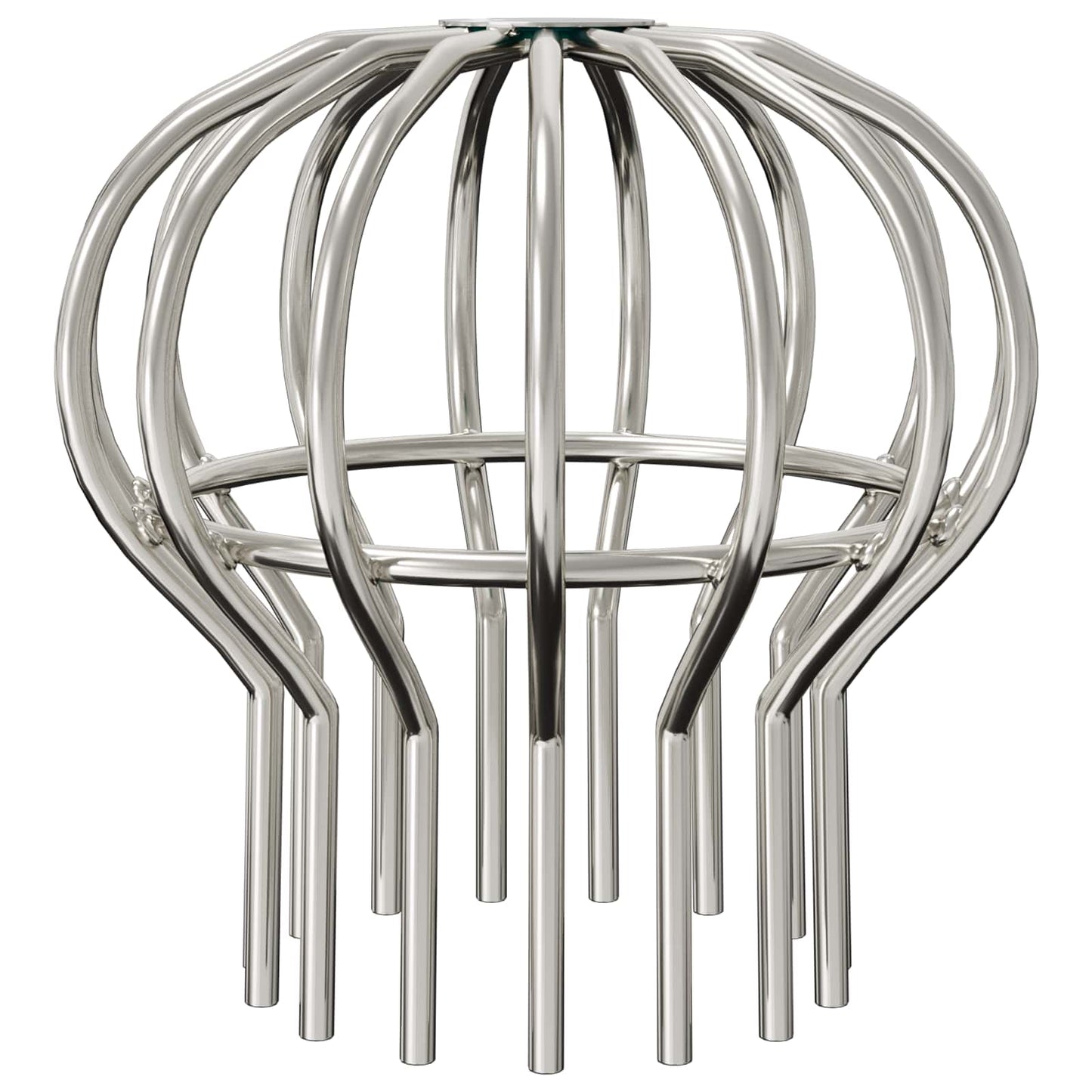 Gutter Leaf Guard 8 pcs Silver 110 mm Stainless Steel