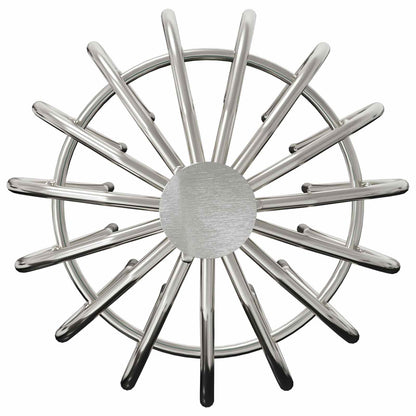 Gutter Leaf Guard 8 pcs Silver 110 mm Stainless Steel